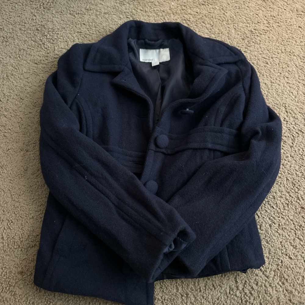 Cutie little navy pea coat for winter